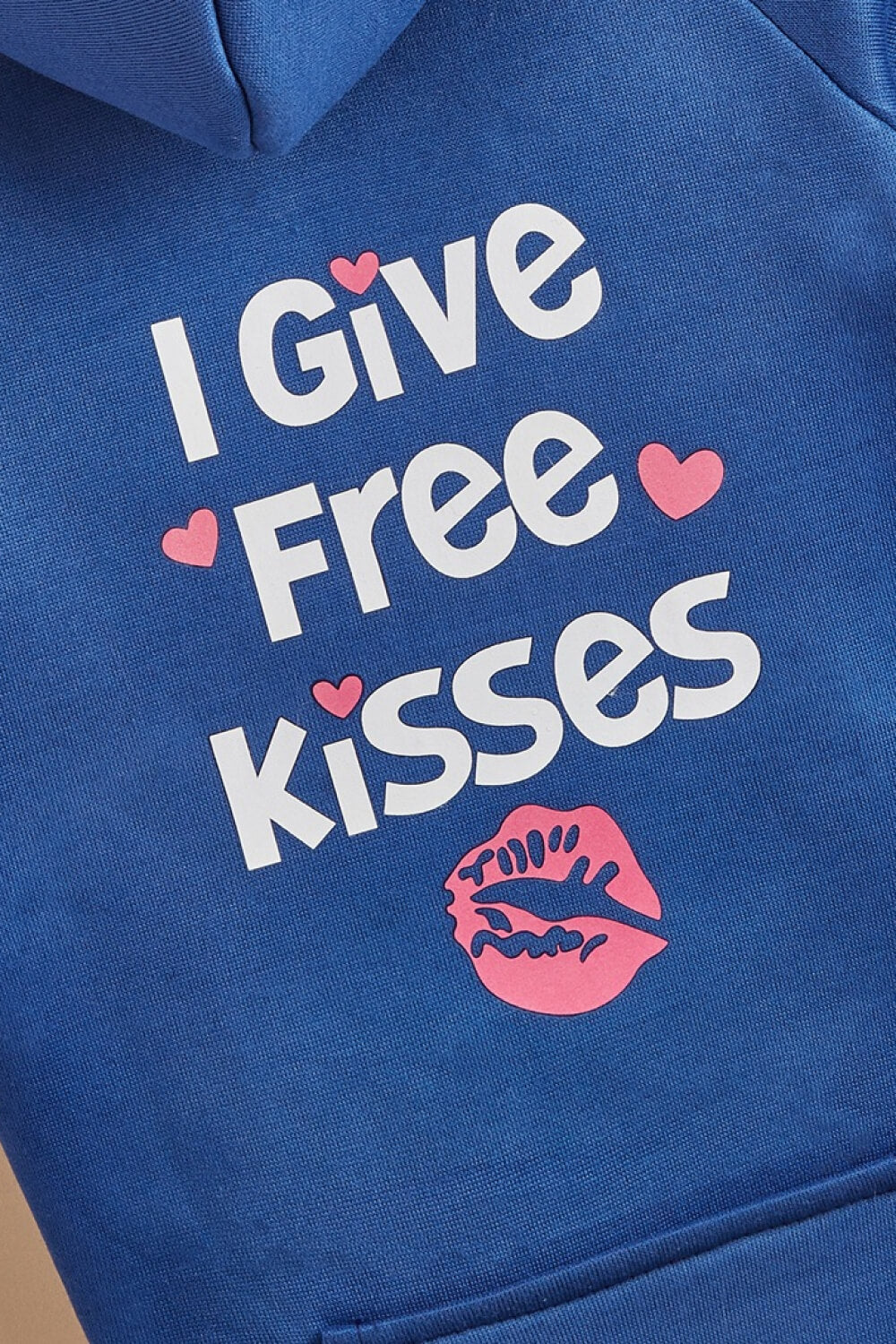 I GIVE FREE KISSES Pet Fleece Lined Hoodie