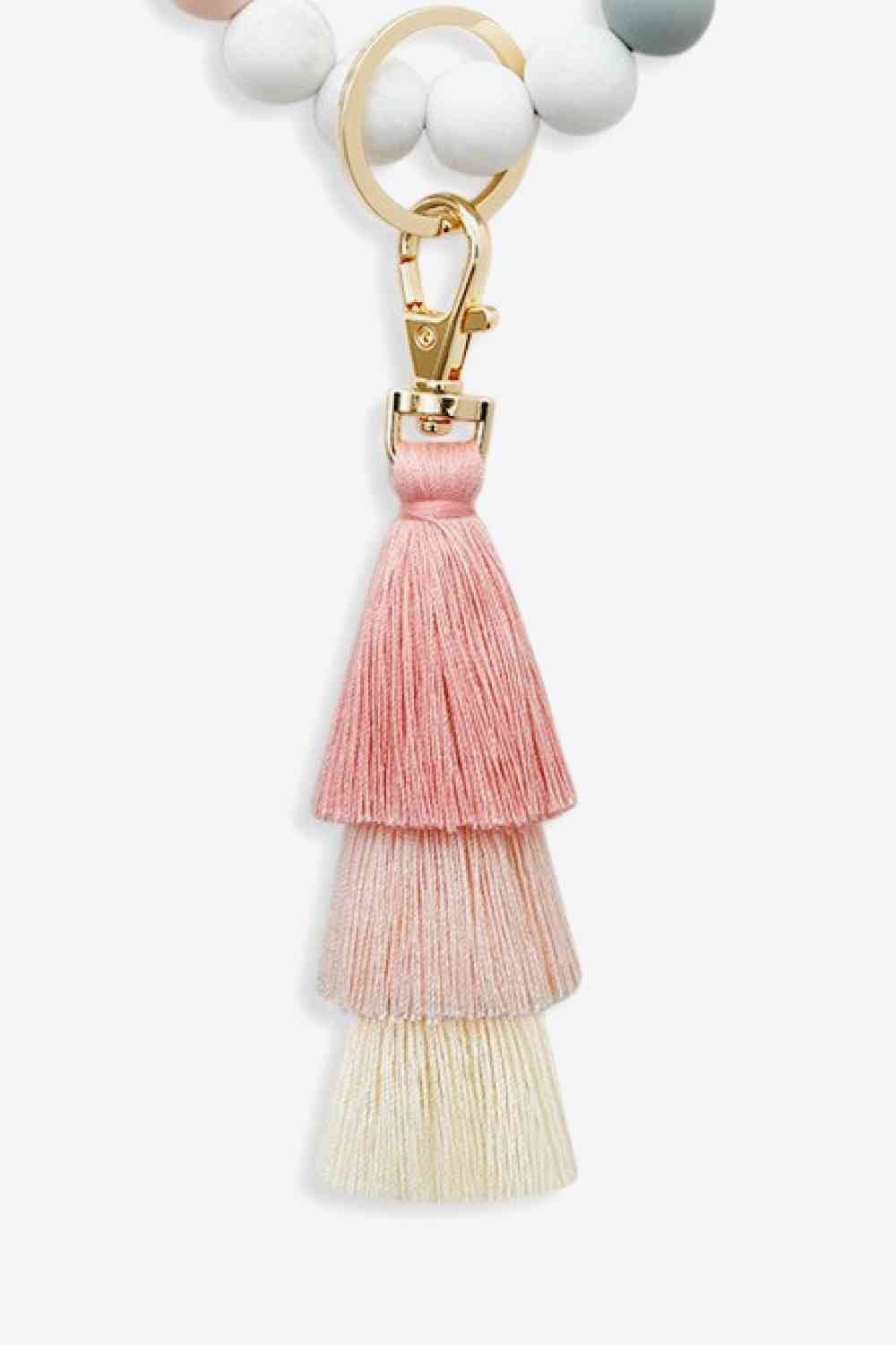 3-Pack Bead Wristlet Key Chain with Tassel