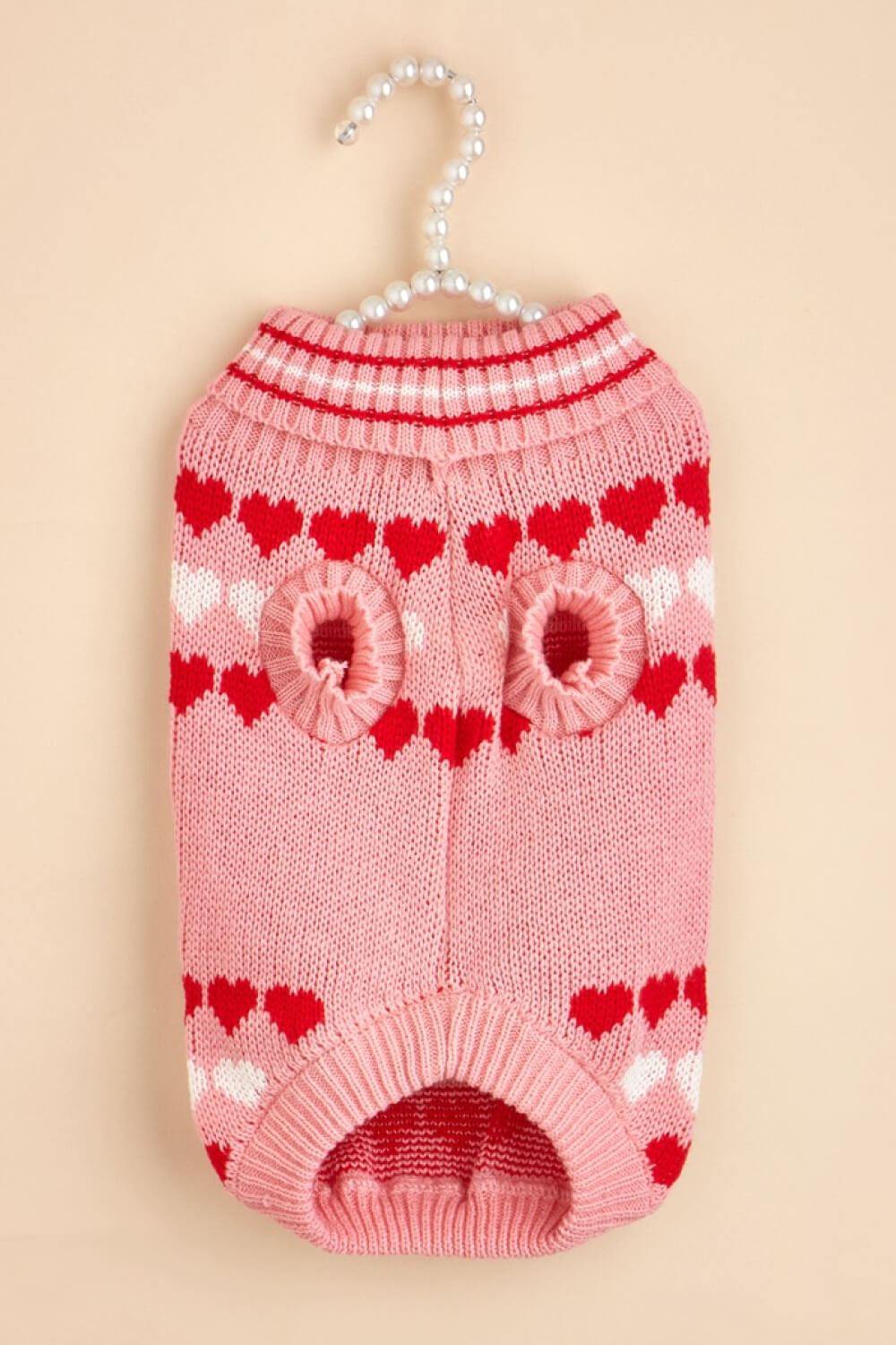 Heart Print Turtleneck Pet Sweater