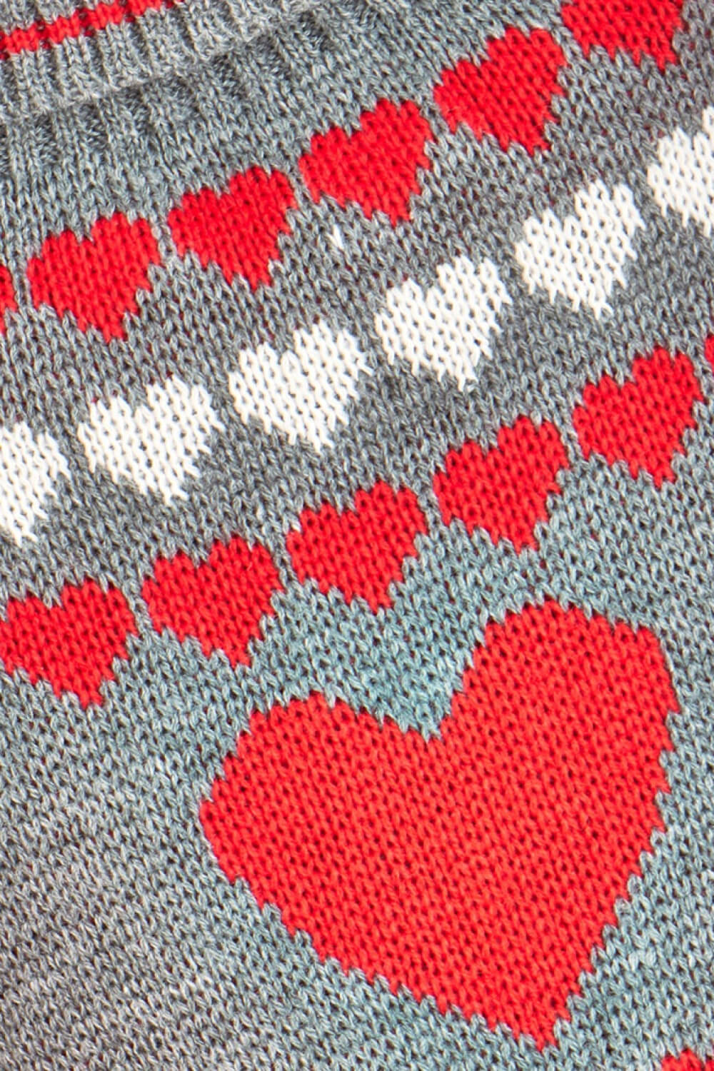 Heart Print Turtleneck Pet Sweater