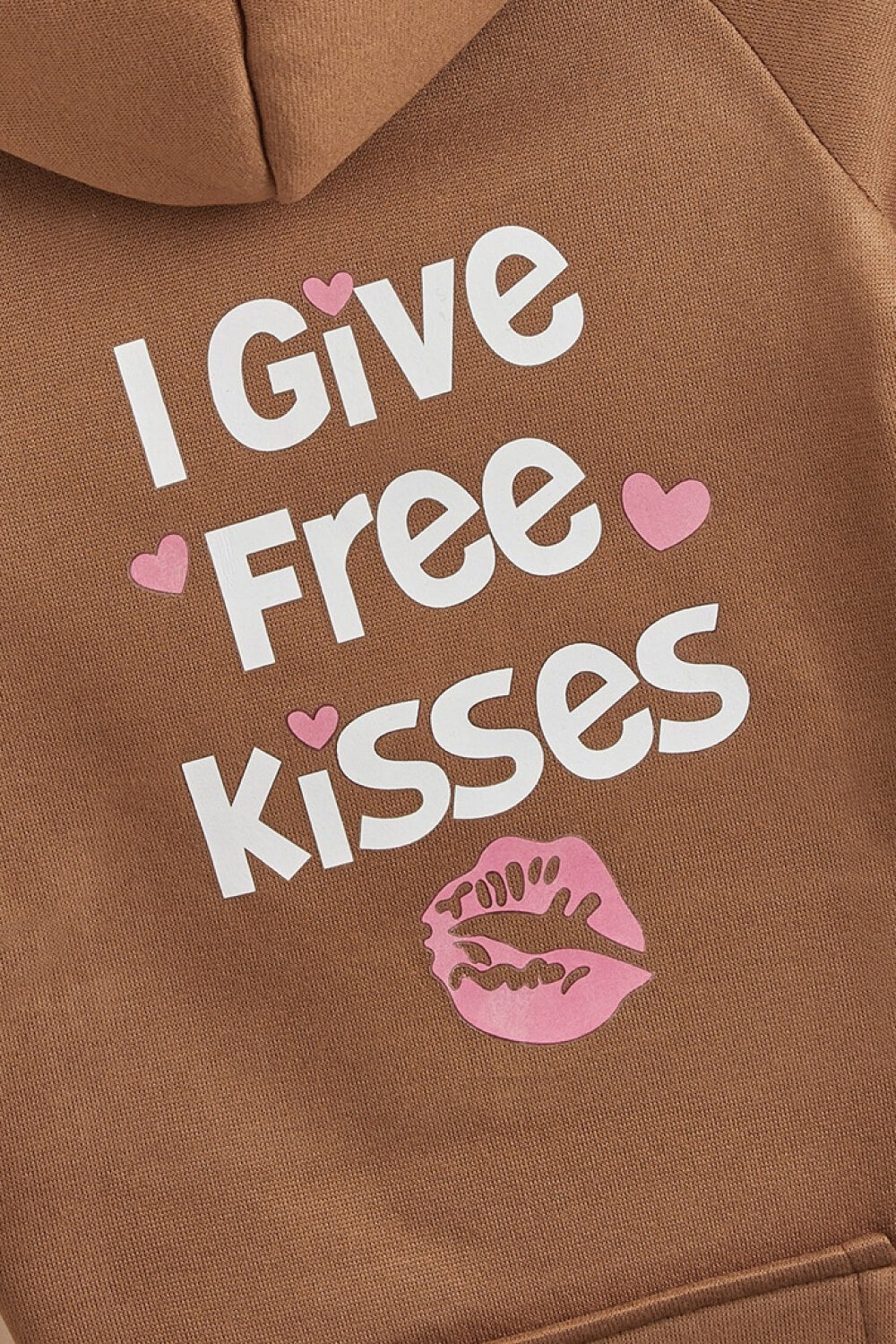 I GIVE FREE KISSES Pet Fleece Lined Hoodie